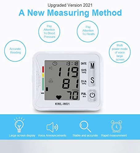 COOLBABY HQQ-XYJ Blood Pressure Monitor - Wrist Accurate Automatic High Blood Pressure Monitors Portable LCD Screen - coolbabymalls