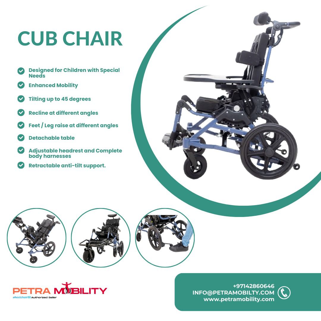 Cub – Pediatric Wheelchair with Tilt & Posture Support
