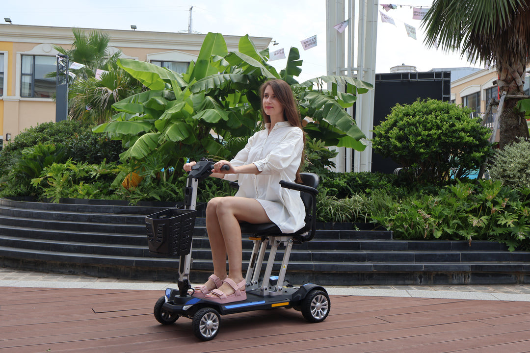 ENJOYCARE lightweight folding mobility scooter EMW42A - coolbabymalls