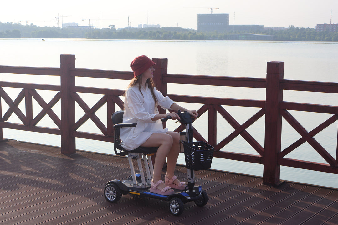 ENJOYCARE lightweight folding mobility scooter EMW42A - coolbabymalls