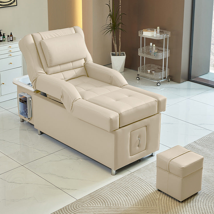Multifunctional Salon Back Lifting Foot Massage Bed Shampoo Chair Pedicure Head Spa Bed Shampoo Bed - coolbabymalls