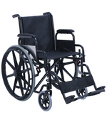 Load image into Gallery viewer, Coolbaby Manual Wheelchair Economy Standard Foldable Wheel Chair with Steel Frame &amp; Solid Wheels