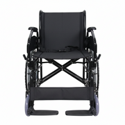 Coolbaby Mall Economy Travel Wheelchair | Foldable Steel Transport Chair with Detachable Armrests & Legrests