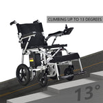 Load image into Gallery viewer, Electric Wheelchairs for Adults, Foldable Lightweight Power Wheelchair, 200W*2 Dual Motors, 15 Miles Longer Range
