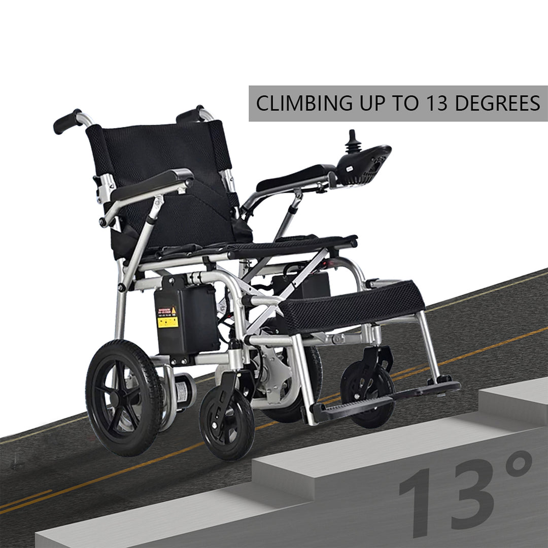 Electric Wheelchairs for Adults, Foldable Lightweight Power Wheelchair, 200W*2 Dual Motors, 15 Miles Longer Range