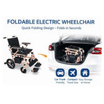 Load image into Gallery viewer, ENJOYCARE EPW63-NEW: 21kg Lightweight Folding Electric Wheelchair, 15km Range - coolbabymalls