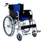 Load image into Gallery viewer, Wolaid Wheelchair with Unfolded Manual Wheelchair, Blue. - coolbabymalls
