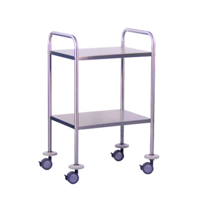 2 Shelves Dressing Trolley/Instruments Trolley Stainless Steel 60057 - coolbabymalls