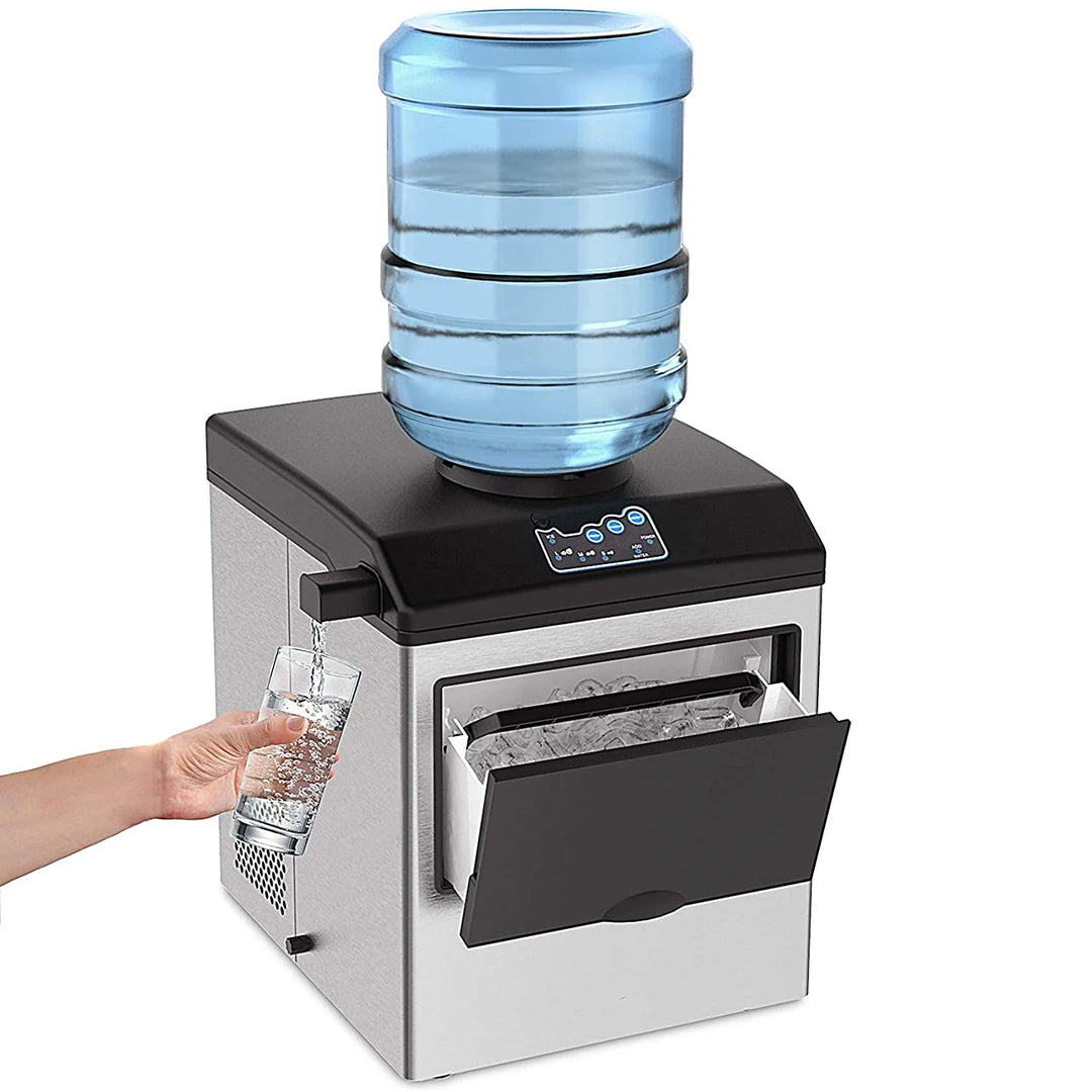 COOLBABY Premium 2-in-1 Stainless Steel Ice Maker & Water Dispenser
