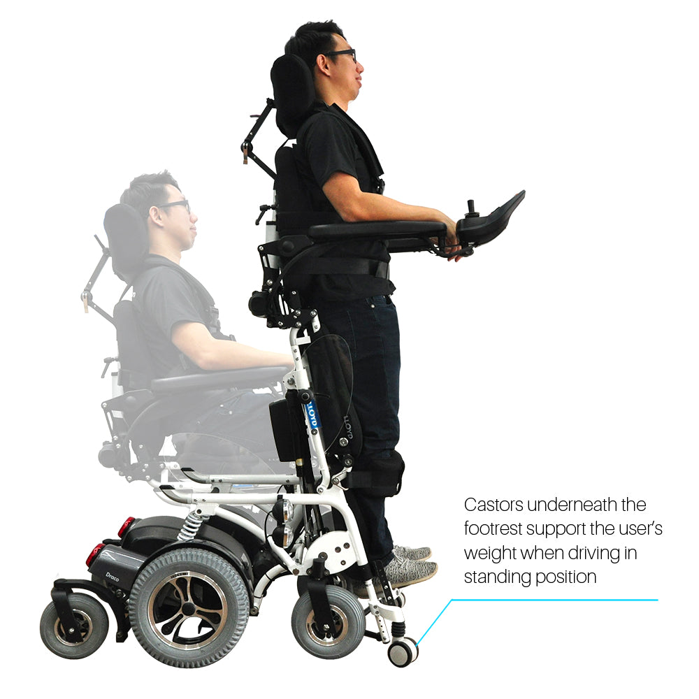 Darco  Multi-Function Standing Wheelchair – Full-Automatic, Recline & Lie-Down Comfort