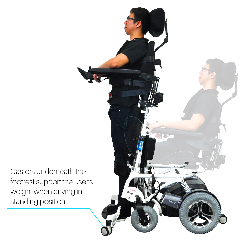Phoenix Full Automatic Standing Wheelchair – Power Mobility with Recline Function