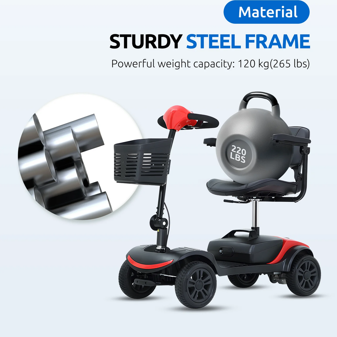 Coolbaby Mall S1 Foldable Mobility Scooter for Elderly | Electric Travel Scooter | 25km Range UAE