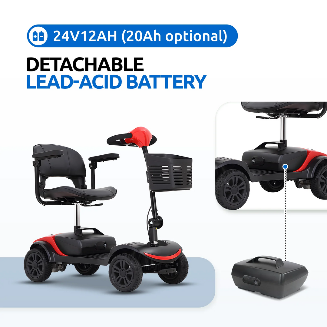 Coolbaby Mall S1 Foldable Mobility Scooter for Elderly | Electric Travel Scooter | 25km Range UAE