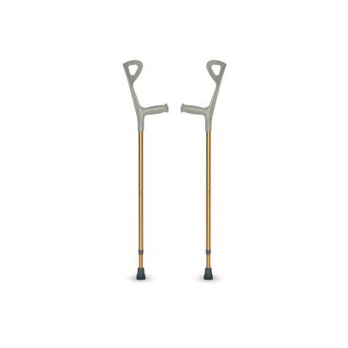 Coolbaby Mall Adjustable Aluminum Forearm Elbow Crutch – Lightweight Walking Support Crutch with Non-Slip Rubber Tips