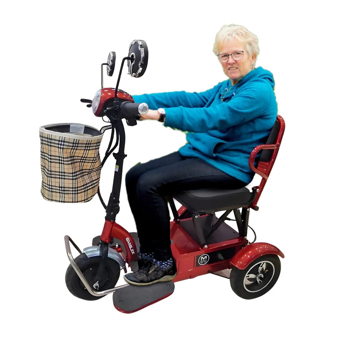 Coolbaby Mall Foldable Electric Mobility Scooter | 48V Lead Acid Battery | Long Range 3-Wheel Electric Chair