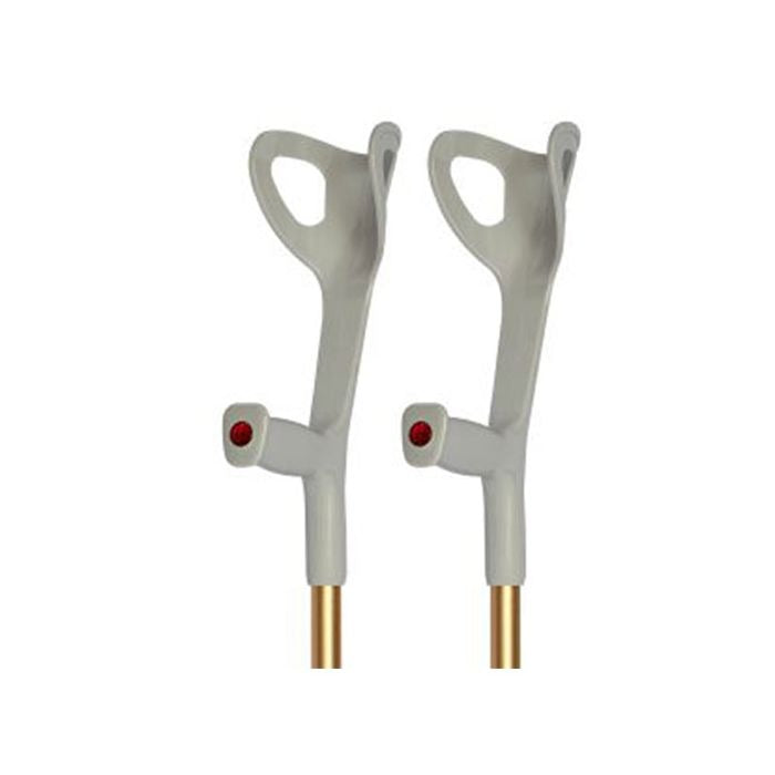 Coolbaby Mall Adjustable Aluminum Forearm Elbow Crutch – Lightweight Walking Support Crutch with Non-Slip Rubber Tips