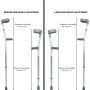 Load image into Gallery viewer, Coolbaby Mall Lightweight Adjustable Forearm Crutch – Aluminum Walking Support with Ergonomic Handle