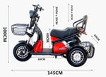 Load image into Gallery viewer, Coolbaby Mall 3-Wheel Electric Mobility Scooter with Basket | 500W Motor | Foldable Handle | 150KG Capacity