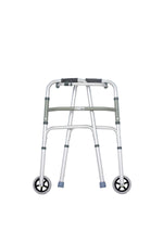 Load image into Gallery viewer, Coolbaby Mall Lightweight Foldable Aluminium Walker with Wheels | Adjustable Height Mobility Aid Walker for Elderly &amp; Adults | Anti-Slip Support Frame - coolbabymalls