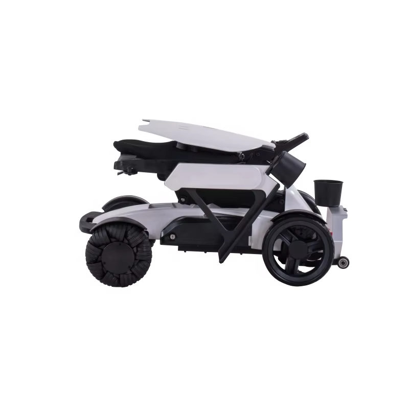 Coolbaby Mall Lightweight Foldable Electric Wheelchair | Aluminum Alloy Power Wheelchair with 150kg Capacity
