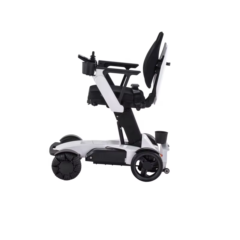 Coolbaby Mall Lightweight Foldable Electric Wheelchair | Aluminum Alloy Power Wheelchair with 150kg Capacity