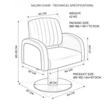 Load image into Gallery viewer, CoolBaby Mall Pink Hairdressing Chair – Luxury Salon Styling Chair with Adjustable Height, 360° Swivel &amp; Gold Base