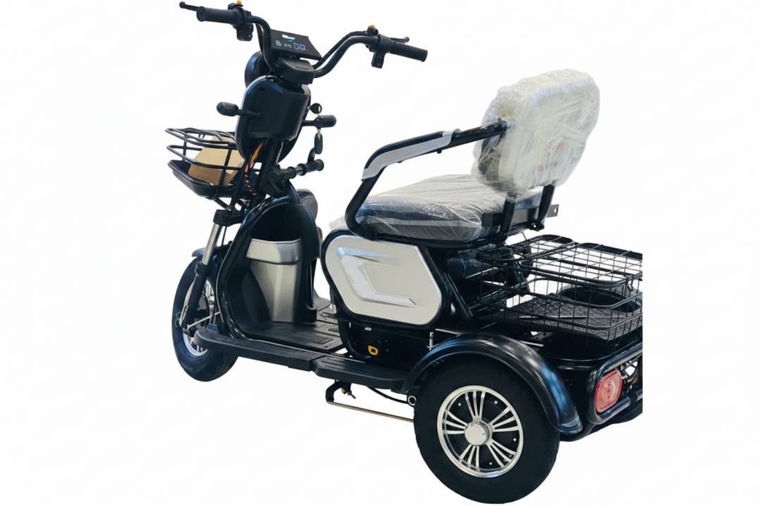 Coolbaby Mall X7 3-Wheel Electric Scooter | 600W Brushless Motor | 48V 20Ah Battery | 3-Seater Mobility Scooter