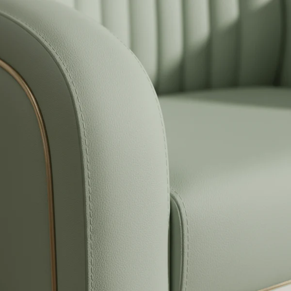 Luxury Green Pedicure Chair with Cup Holder | Premium Salon & Spa Chair with Synthetic Leather