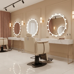 Load image into Gallery viewer, Luxury Beige Hydraulic Salon Spa Makeup Chair TR5304 – Reclining Beauty Styling Chair for Salons