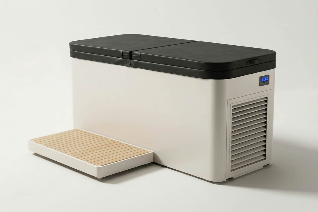 Coolbaby Mall Pro Cold Plunge Tub with 1.5HP Super Chiller | Smart Wi-Fi Ice Bath System (2°C–42°C)