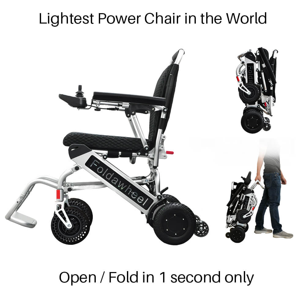 Foldawheel 999UL – Lightest Electric Wheelchair with Long Range