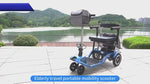 Load and play video in Gallery viewer, COOLBABY 17kg Portable Lightweight 4 Wheel Electric Mobility Scooter, Foldable Lightweight Mobility Scooter for Disabled Elderly
