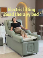 Load and play video in Gallery viewer, Multifunctional Salon Back Lifting Foot Massage Bed Shampoo Chair Pedicure Head Spa Bed Shampoo Bed
