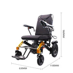Load image into Gallery viewer, Foldable Electric Wheelchair for Adults, 265lbs Capacity, 500W Motor &amp; Detachable Lithium Battery for Seniors Portable Airline Approved - coolbabymalls