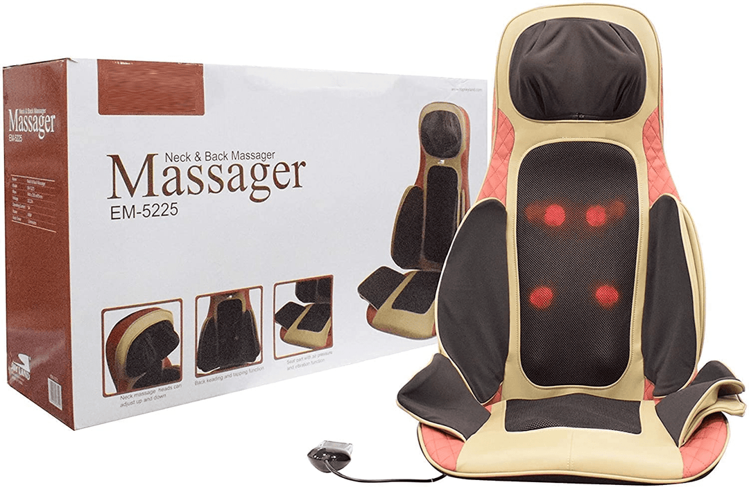 COOLBABY EM-5225 Neck and Back Cushion Massager With Rolling Heating. - COOL BABY