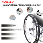 Load image into Gallery viewer, COOLBABY QBLY01: Lightweight Foldable Wheelchair for Elderly with Adjustable Seat Cushion - Enhanced Medline Experience! - coolbabymalls
