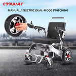 Load image into Gallery viewer, COOLBABY DDLY01: Lightweight Folding Electric Wheelchair with Intelligent Four-wheel Drive for Adult Mobility. - coolbabymalls
