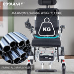 Load image into Gallery viewer, COOLBABY DDLY06: Smart, Lightweight Foldable Electric Wheelchair with Remote Control - coolbabymalls
