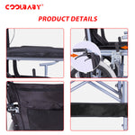 Load image into Gallery viewer, COOLBABY QBLY02: Foldable Lightweight Wheelchair for Elderly and Disabled with Handbrakes - Enhanced Mobility! - coolbabymalls
