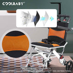 Load image into Gallery viewer, COOLBABY SSZ-LY07 Ultra-Light Aircraft Travel Wheelchair with Storage Bag for Elderly and Disabled Mobility - coolbabymalls
