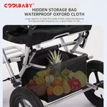 Load image into Gallery viewer, COOLBABY LYSTC01 Wheelchair One-touch Folding Easy to Carry with Tricycle Riding with Save Manpower Folding Handrail Wheelchairs Adult Tricycle Trike - coolbabymalls
