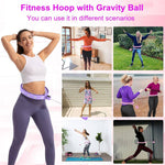 Load image into Gallery viewer, COOLBABY Smart Weighted Hula Ring Hoops,Fitness Hoop with Ball,Silent Hoola Hoop with 18 Adjustable Links - COOL BABY
