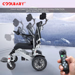 Load image into Gallery viewer, COOLBABY DDLY06: Smart, Lightweight Foldable Electric Wheelchair with Remote Control - coolbabymalls
