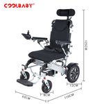 Load image into Gallery viewer, COOLBABY DDLY06: Smart, Lightweight Foldable Electric Wheelchair with Remote Control - coolbabymalls
