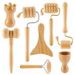 Load image into Gallery viewer, COOLBABY SSZ-AM02 Set Of 8 Wooden Facial Massage Tools V Shape Massage Roller Massager Skin Care Facial Tools Anti-Cellulite Tools Wrinkle Removal Tools - COOL BABY
