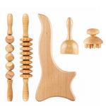 Load image into Gallery viewer, COOLBABY SSZ-AM01 Revitalize with our 5-in-1 Beech Wood Massage Tool Set - COOL BABY
