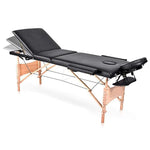 Load image into Gallery viewer, COOLBABY KYBJ-302 Portable Fitness Massage Table Professional Adjustable Folding Bed With 3 Sections Wooden Frame Ergonomic Headrest With Carrying Bag - CoolBabyMass
