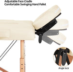 Load image into Gallery viewer, COOLBABY KYBJ-303 Portable Fitness Massage Table Professional Adjustable Folding Bed With 3 Sections Wooden Frame Ergonomic Headrest With Carrying Bag - CoolBabyMass
