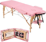Load image into Gallery viewer, COOLBABY KYBJ-301 Portable Fitness Massage Table Professional Adjustable Folding Bed With 3 Sections Wooden Frame Ergonomic Headrest With Carrying Bag - CoolBabyMass
