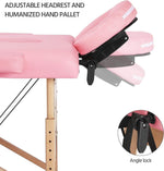 Load image into Gallery viewer, COOLBABY KYBJ-301 Portable Fitness Massage Table Professional Adjustable Folding Bed With 3 Sections Wooden Frame Ergonomic Headrest With Carrying Bag - CoolBabyMass
